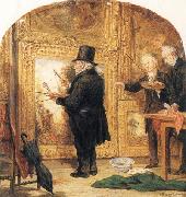 William Parrott J M W Turner at the Royal Academy,Varnishing Day oil